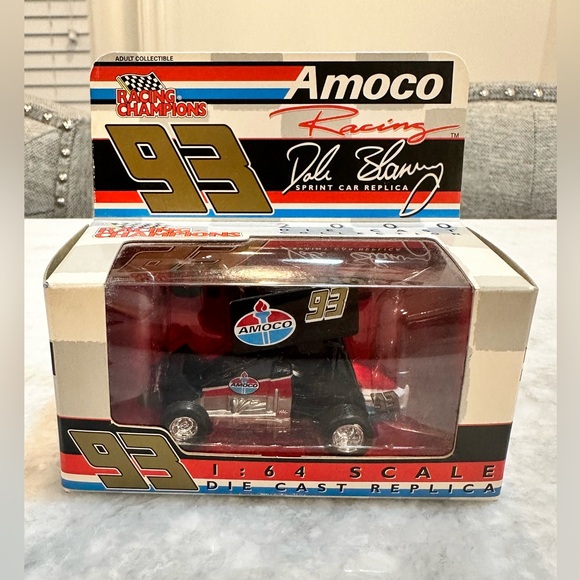 Dave Blaney #93 Amoco Racing Sprint Car Vintage NASCAR diecast car 1:64 - Picture 8 of 8